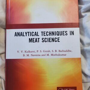 Analytical Techniques in Meat Science by V.V. Kulkarni Hardcover Book CRC Press